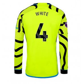 Arsenal Benjamin White #4 Replica Away Stadium Shirt 2023-24 Long Sleeve